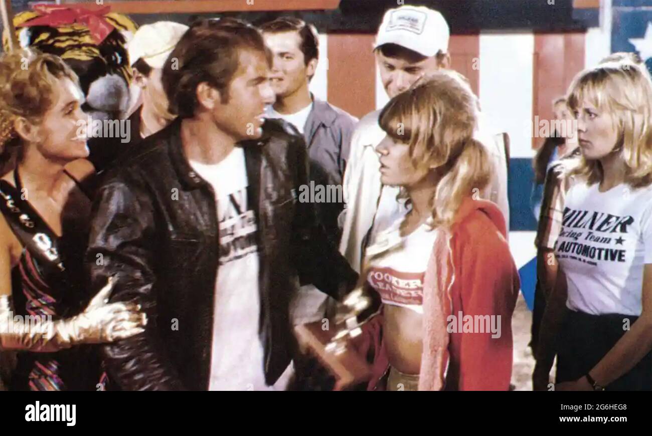 MORE AMERICAN GRAFFITI 1979 Universal Pictures film with Anna Bjorn right centre and Paul Le Mat Stock Photo