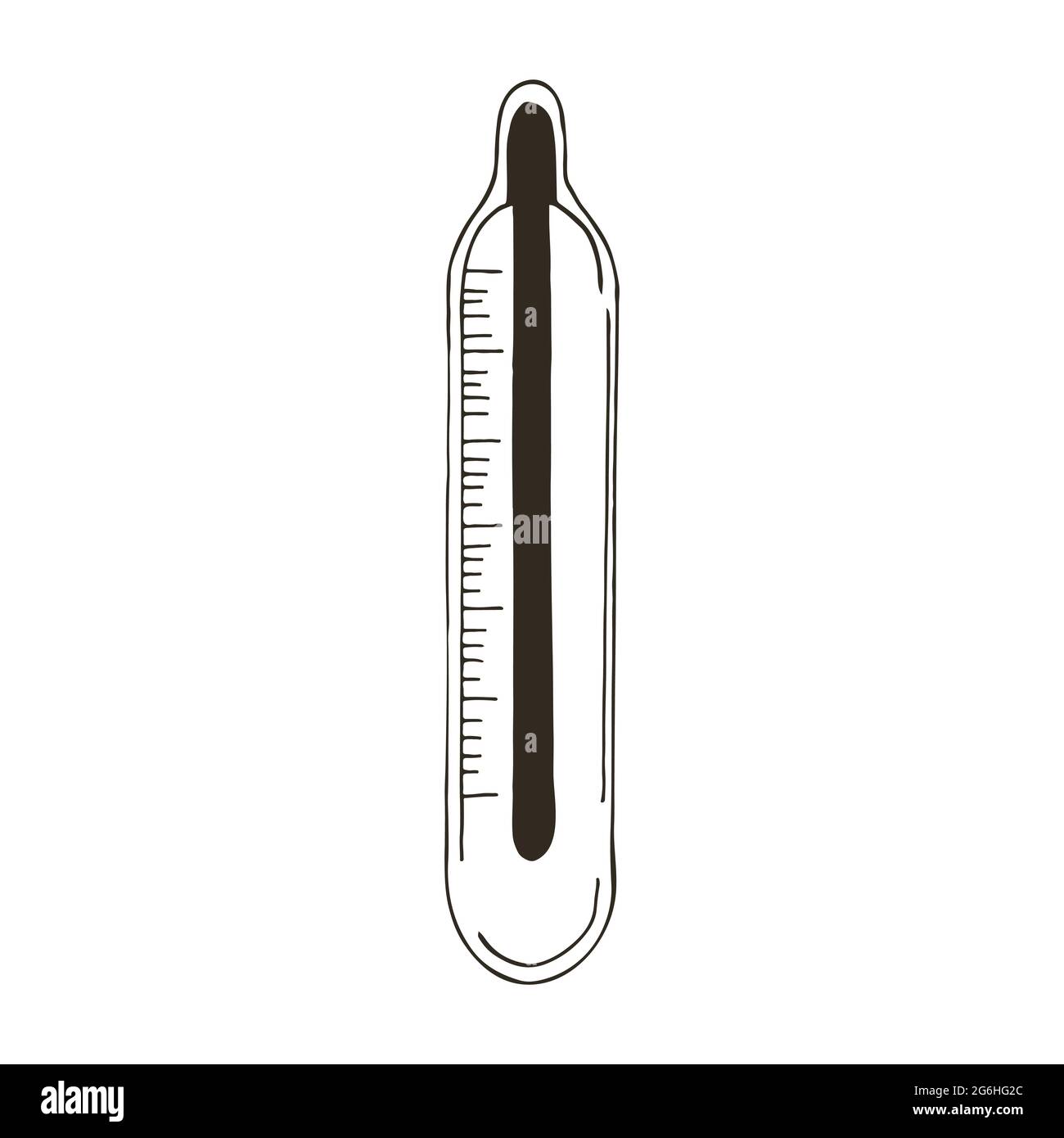 How To Draw Laboratory Thermometer