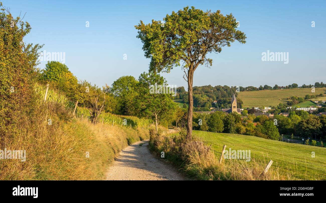 Landscape of dutch village Gulpen in Province Limburg Stock Photo