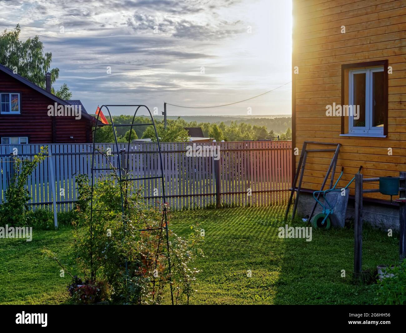 Rural summer landscape old hi-res stock photography and images - Alamy
