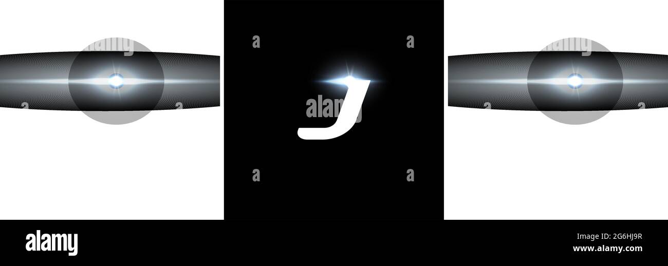 Letter J Racing Design J letter logo, bold italic letter for automotive, speed race, sport ...