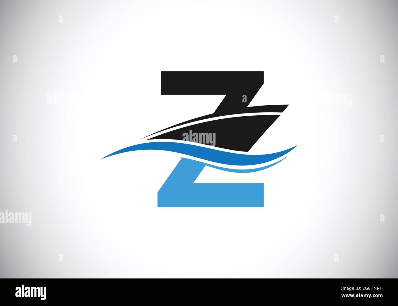 Capital letter Z with the ship, cruise, or boat logo design template ...
