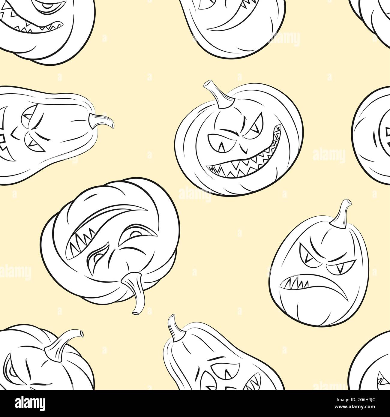 Halloween Seamless Pattern Stock Vector