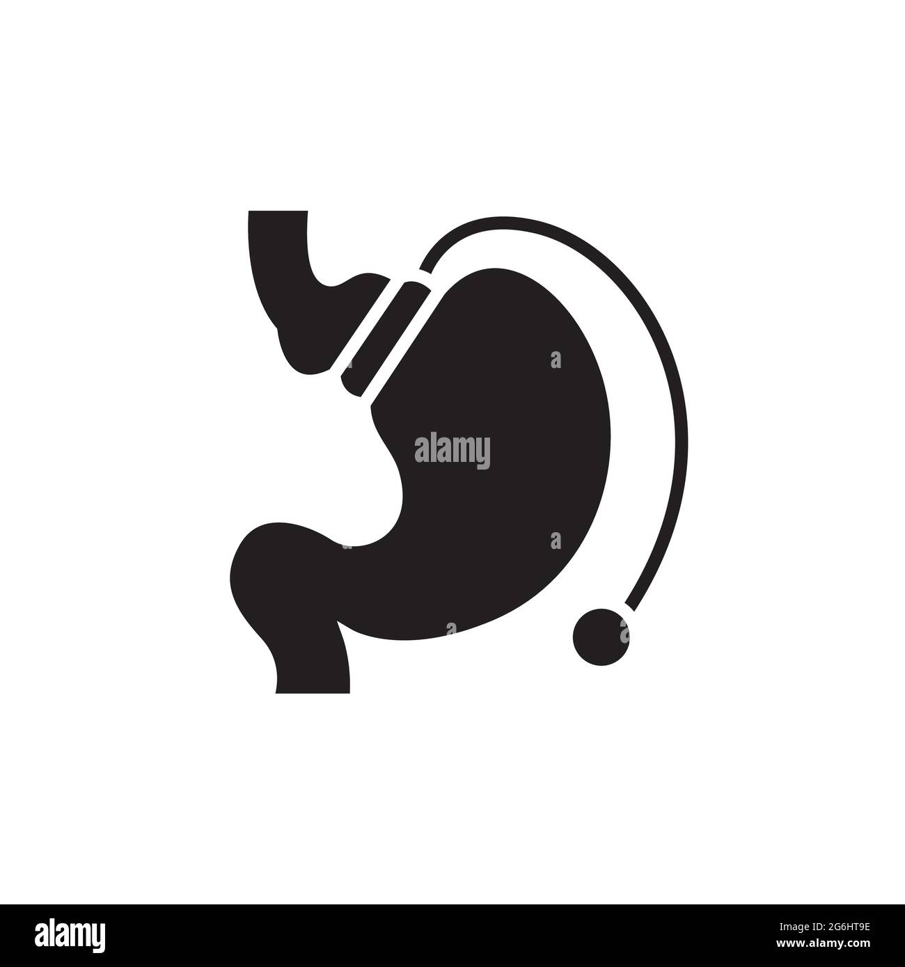 Gastric Lap Band Color Line Icon Isolated Vector Element Outline Pictogram For Web Page Mobile App Promo Stock Vector Image Art Alamy