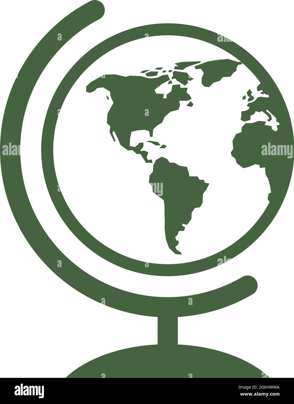 Earth globe vector world planet school geography icon Stock Vector ...