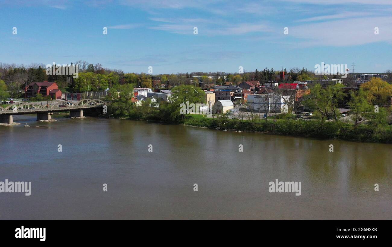 An aerial of Caledonia, Ontario, Canada Stock Photo Alamy