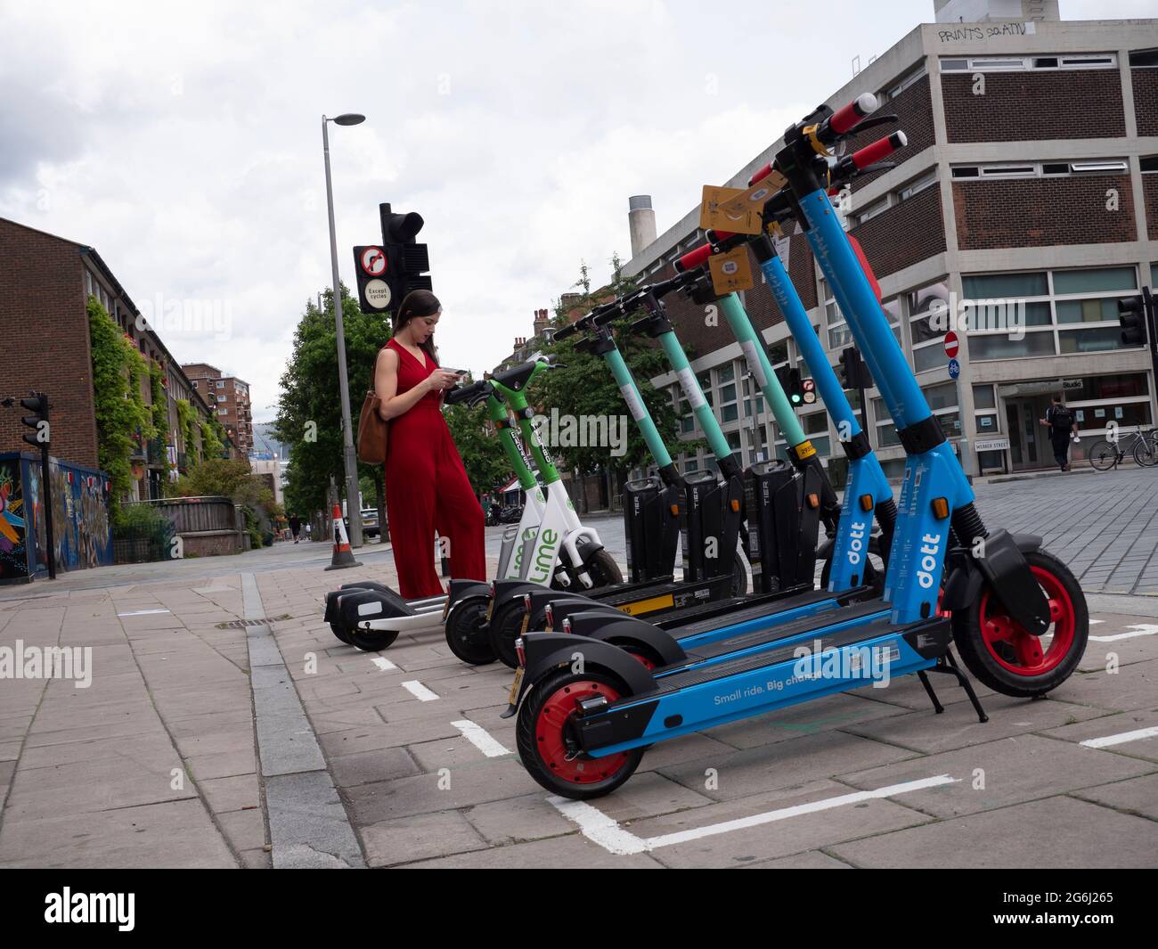 Waterloo London. Lime, Dott and Tier get tender from tfl transport for London and London