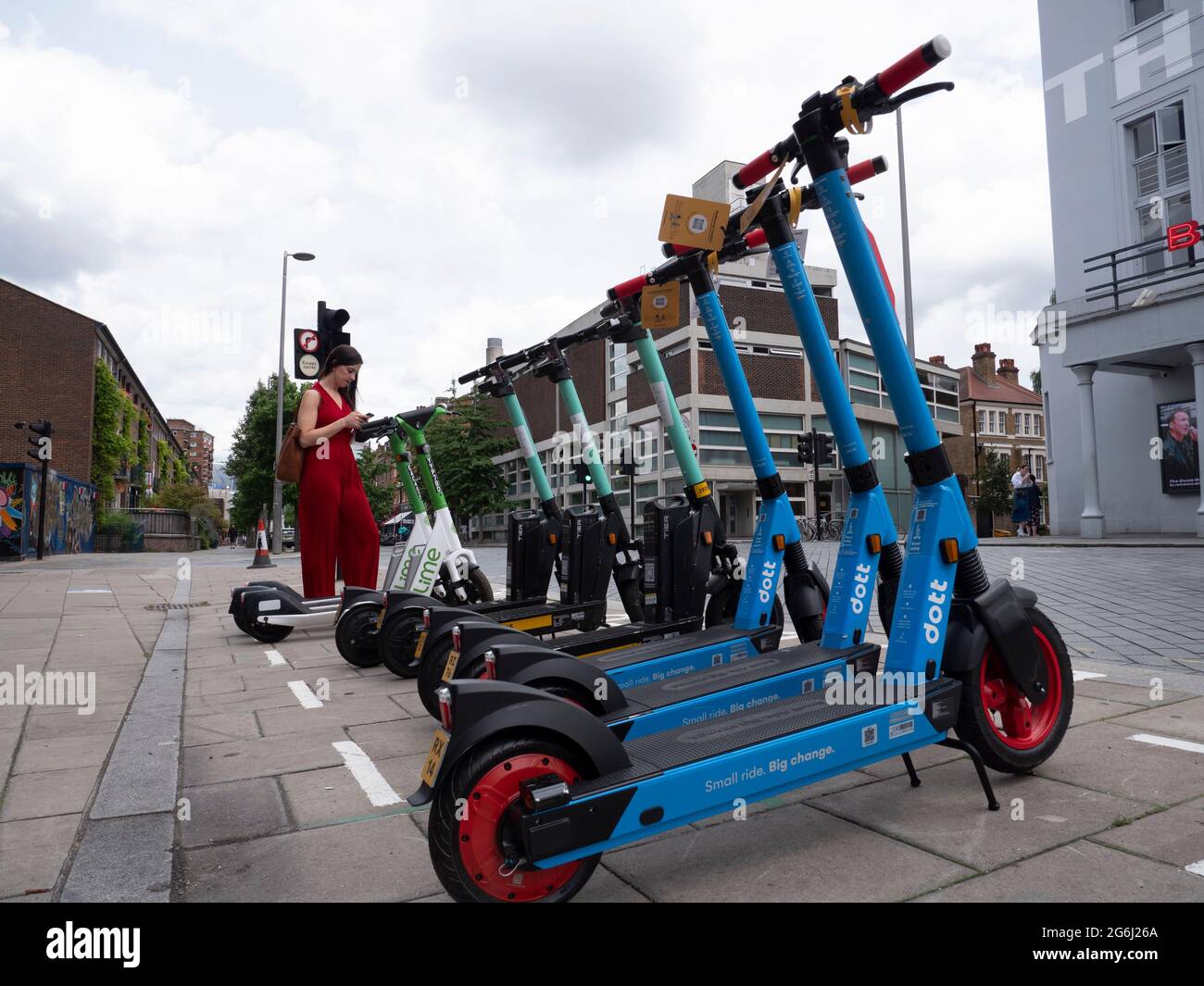 Waterloo London. Lime, Dott and Tier get tender from tfl transport for