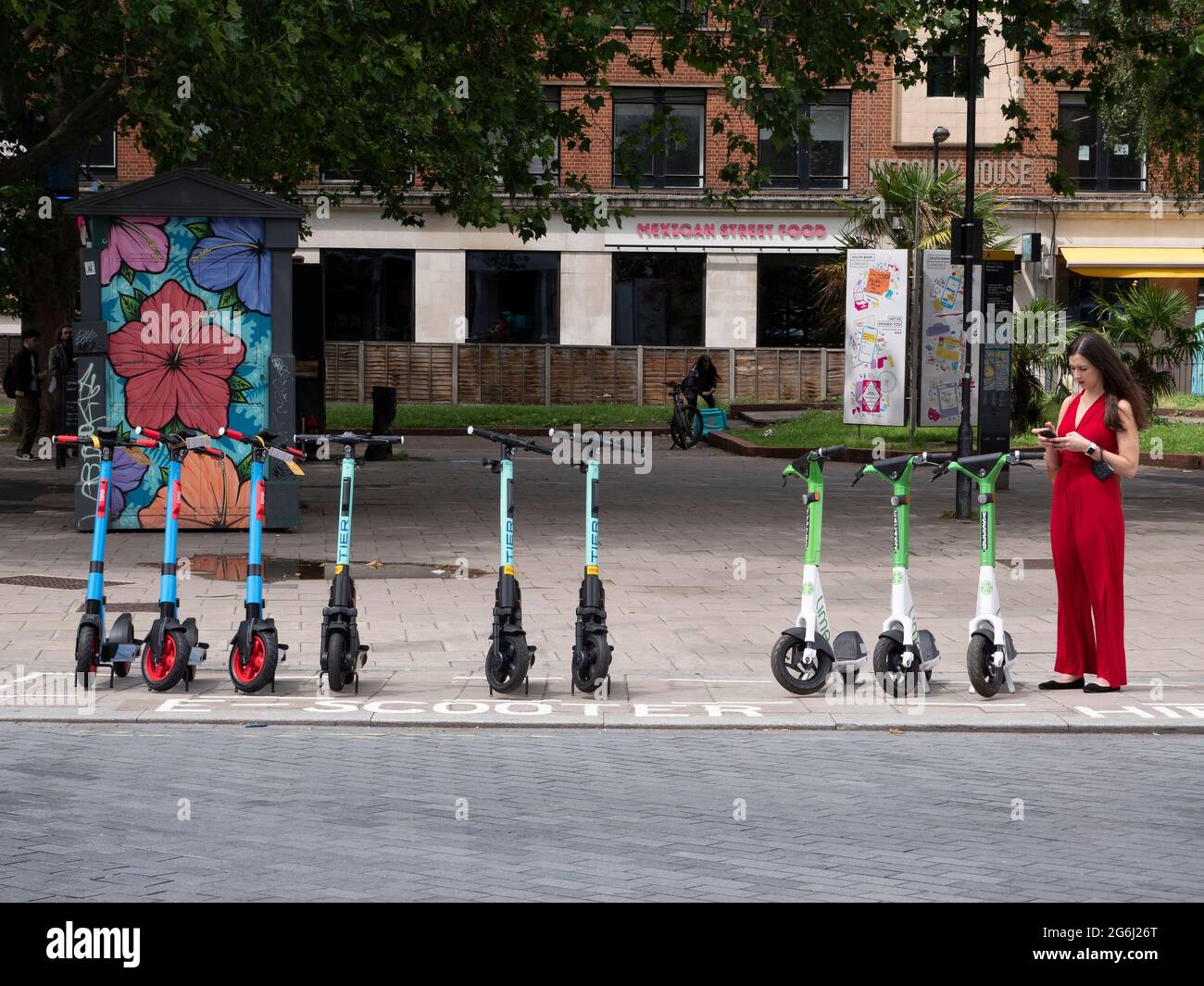 Waterloo London. Lime, Dott and Tier get tender from tfl transport for