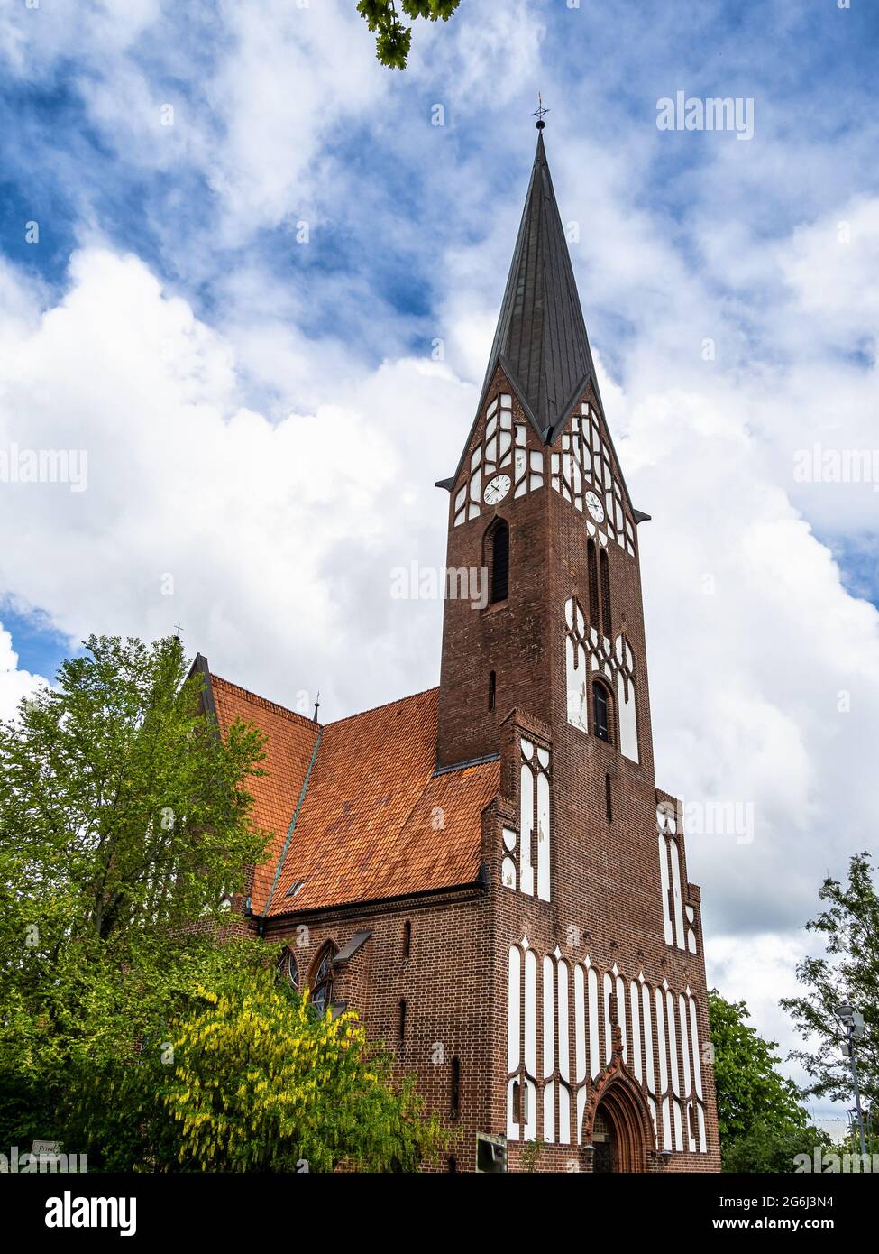 The architecture of the St Jurgen church at Juergensby in Flensburg