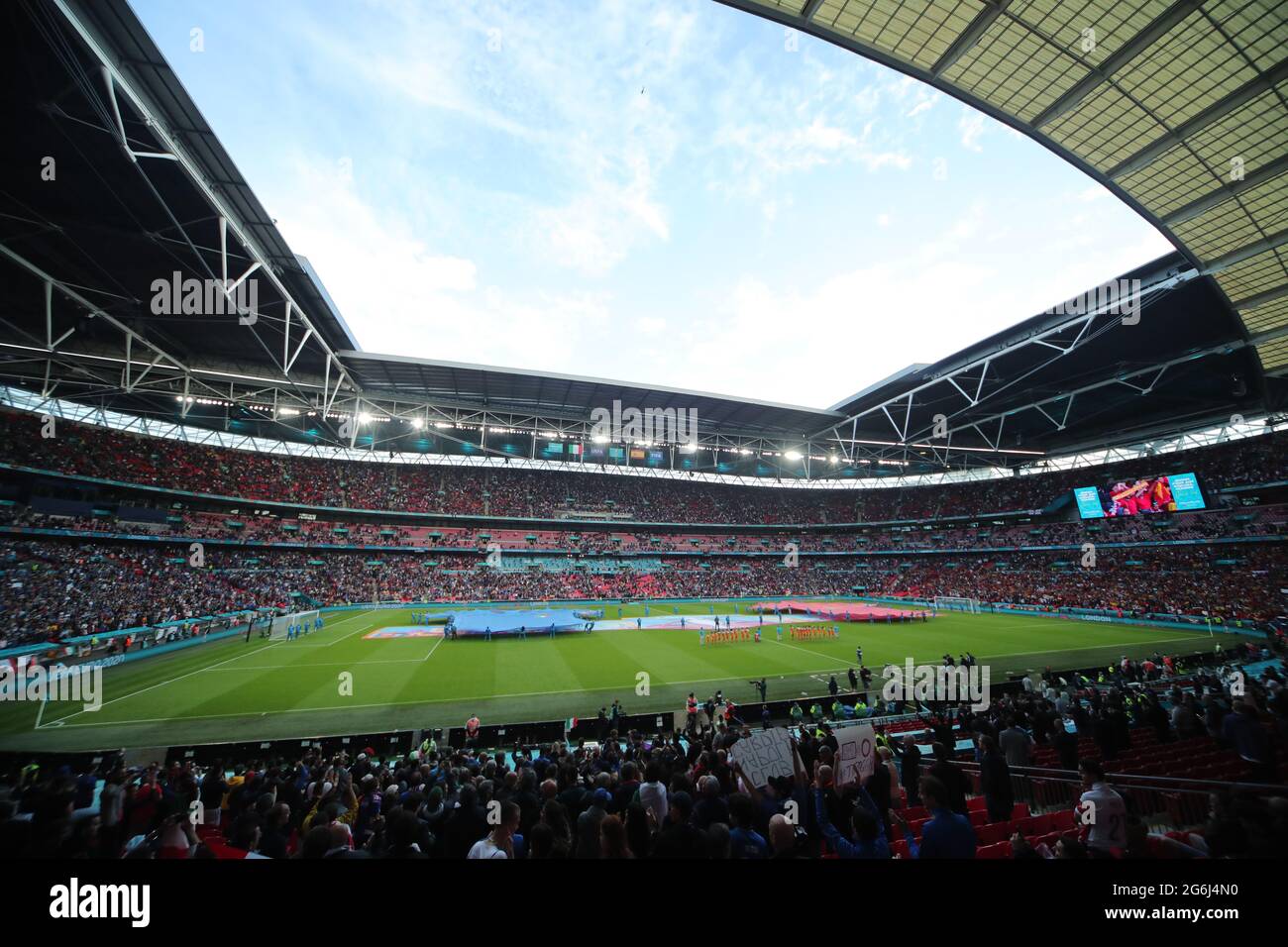 WEMBLEY STADIUM, ITALY V SPAIN, 2021 Stock Photo - Alamy