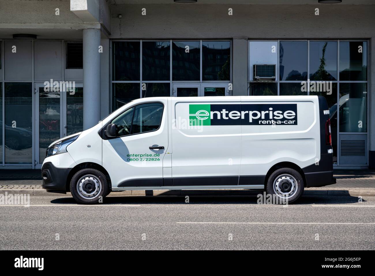 Enterprise rent-a-car Renault Trafic. Stock Photo