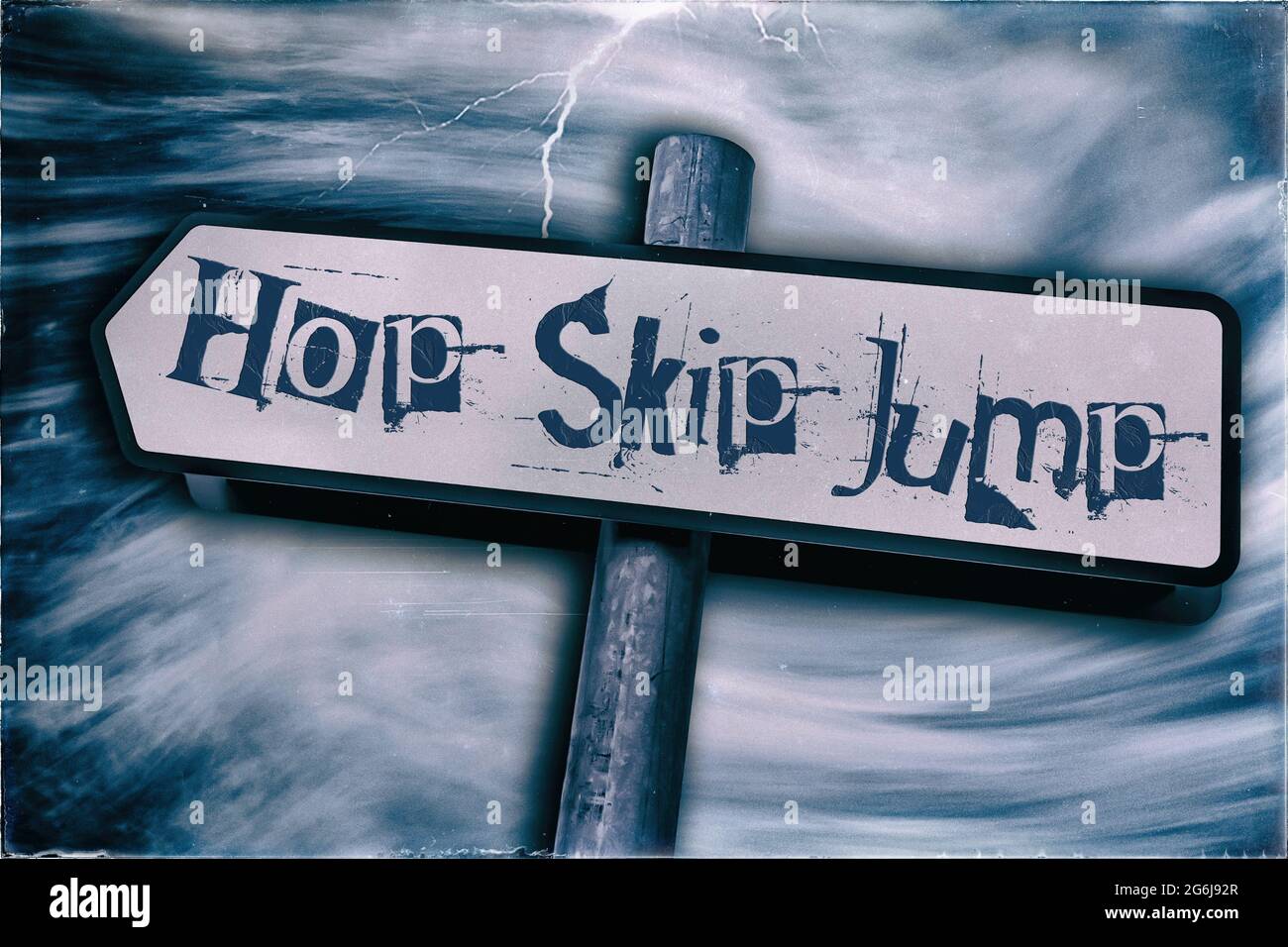 Hop Skip Jump Stock Photo