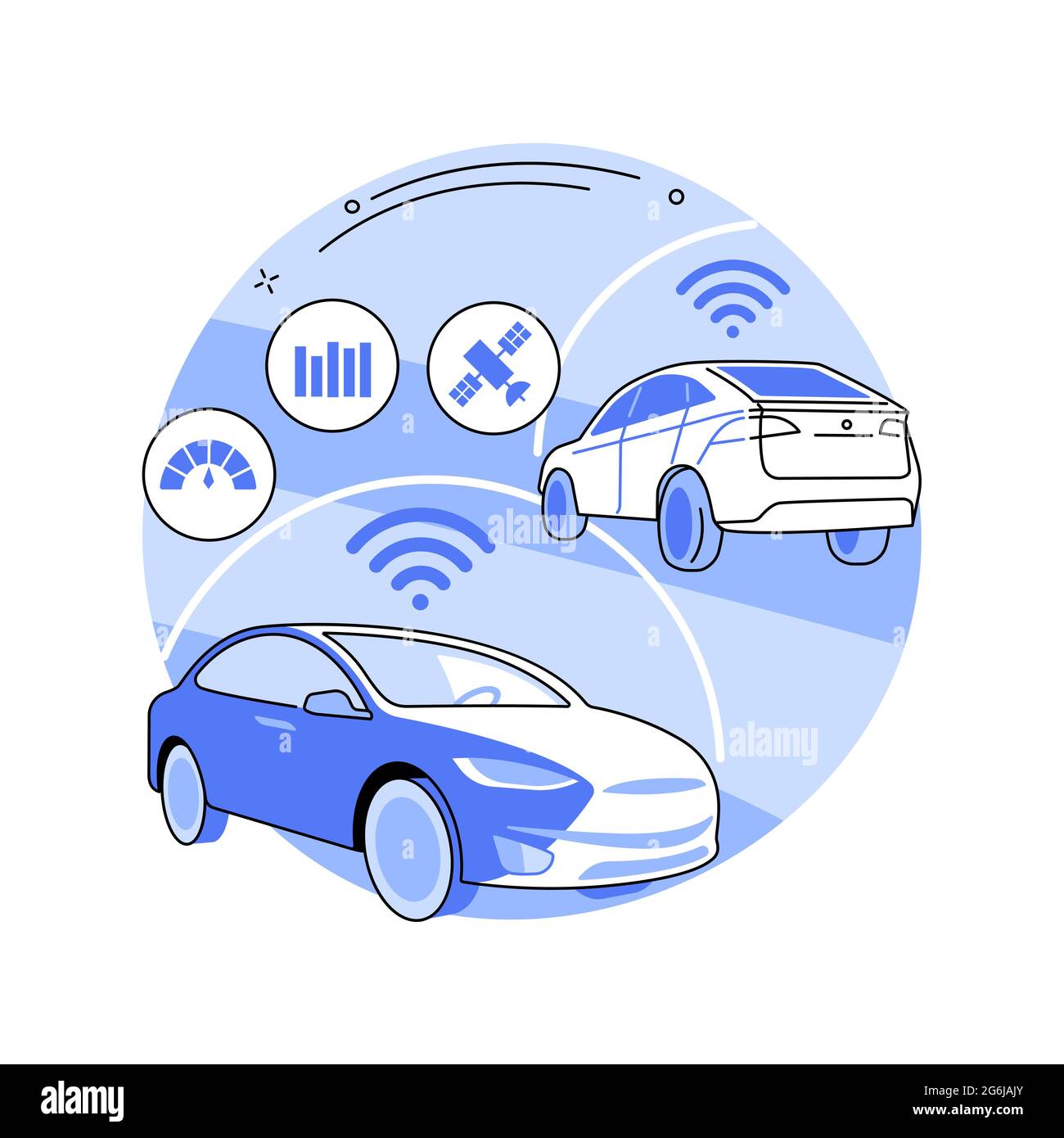 Intelligent transport system abstract concept vector illustration Stock ...