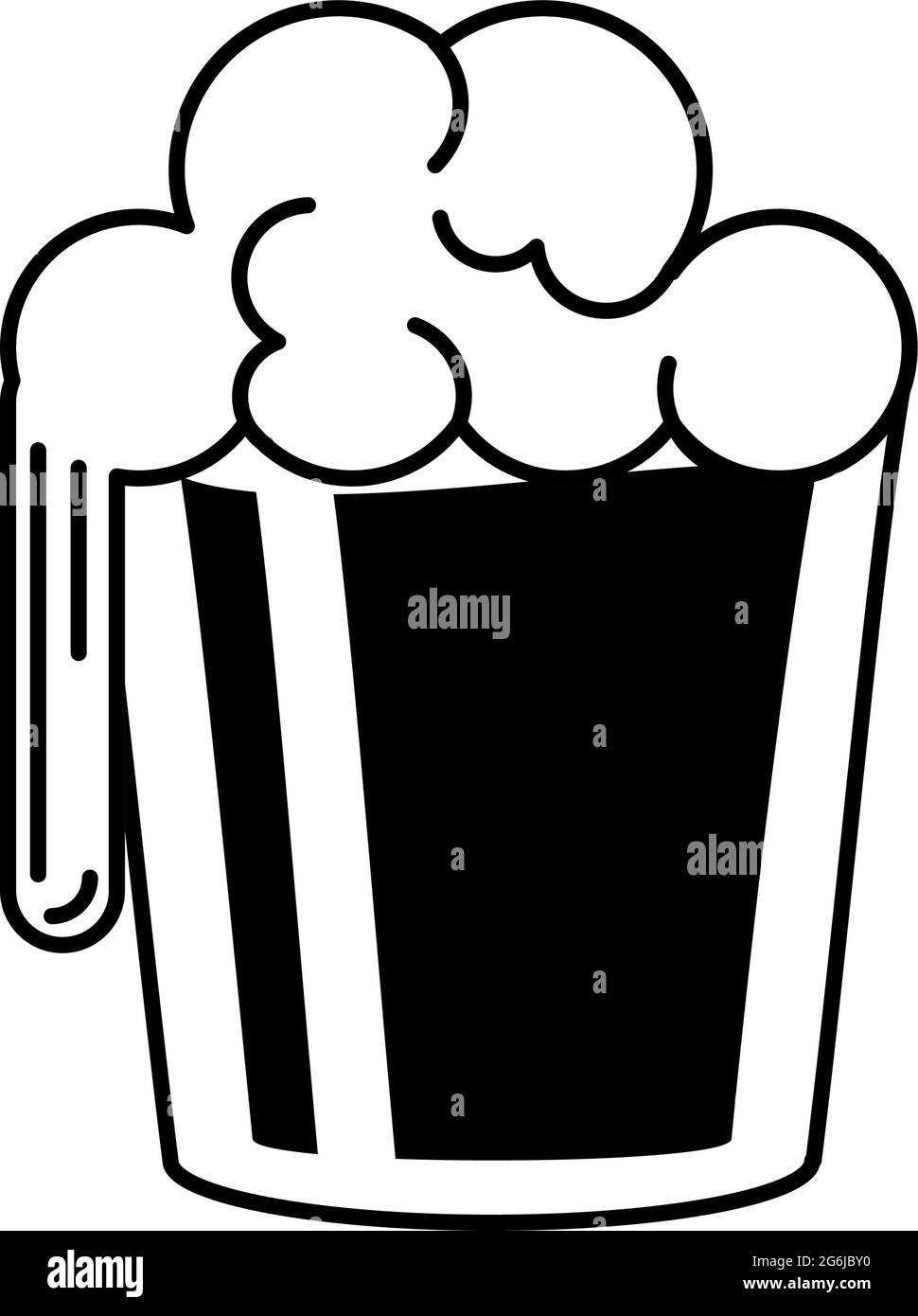 beer mug and foam Stock Vector Image & Art - Alamy