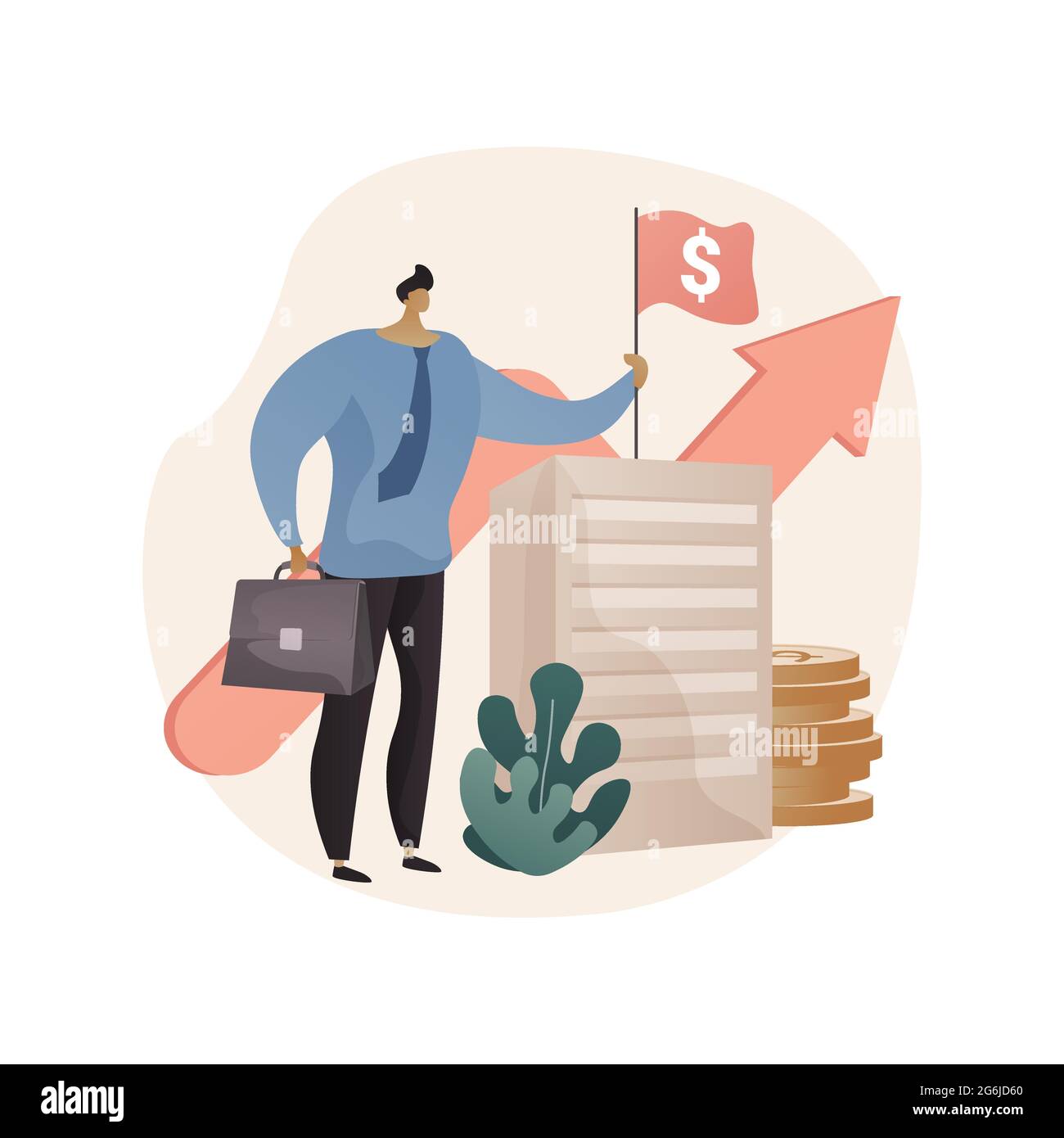 Revenue agency abstract concept vector illustration Stock Vector Image ...