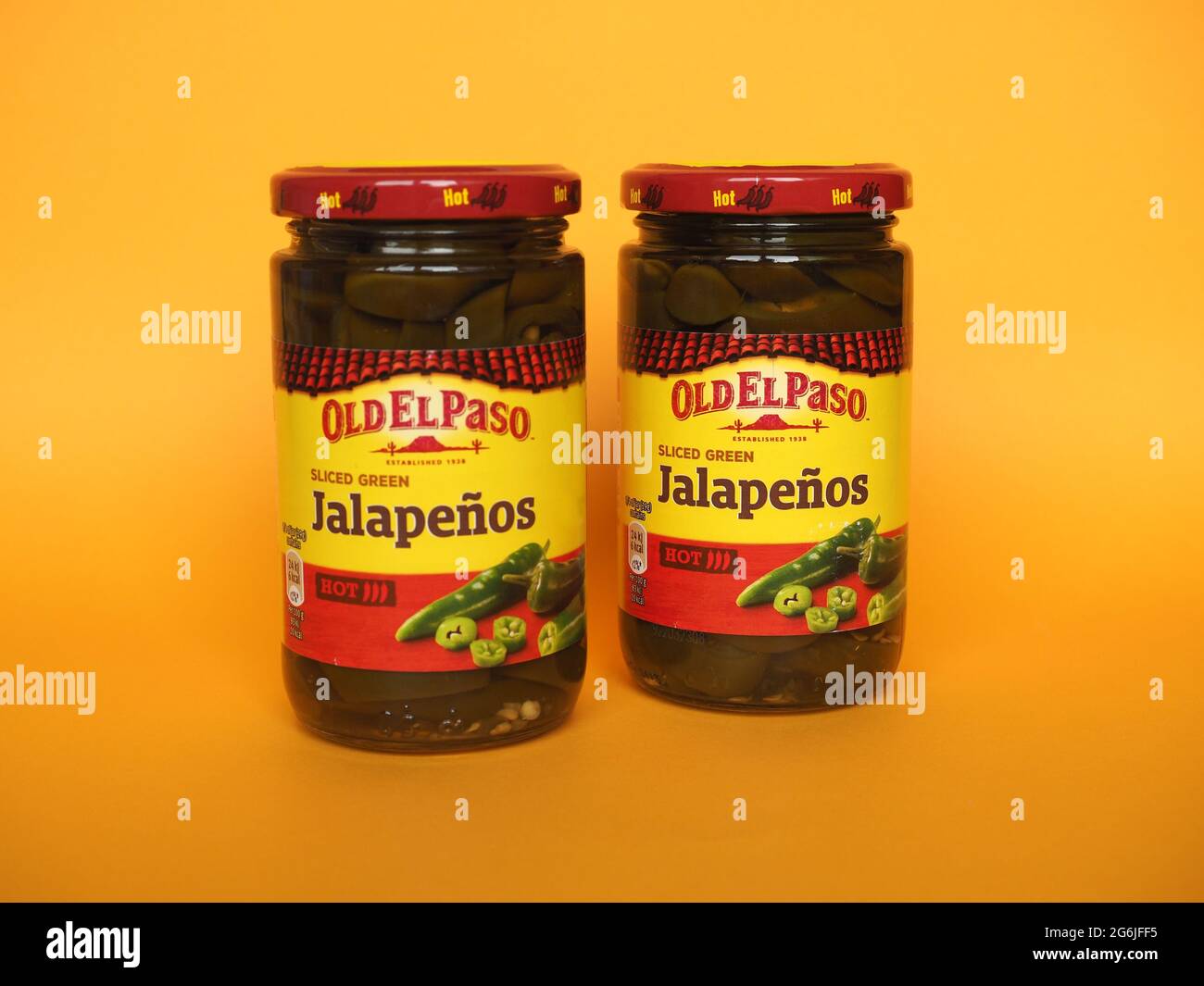 MINNEAPOLIS, USA CIRCA JUNE 2021 Jar of Old El Paso sliced green