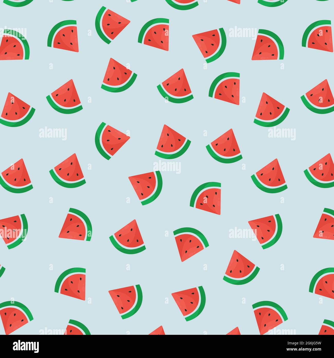 Seamless pattern, realistic pieces of watermelon - Vector illustration ...