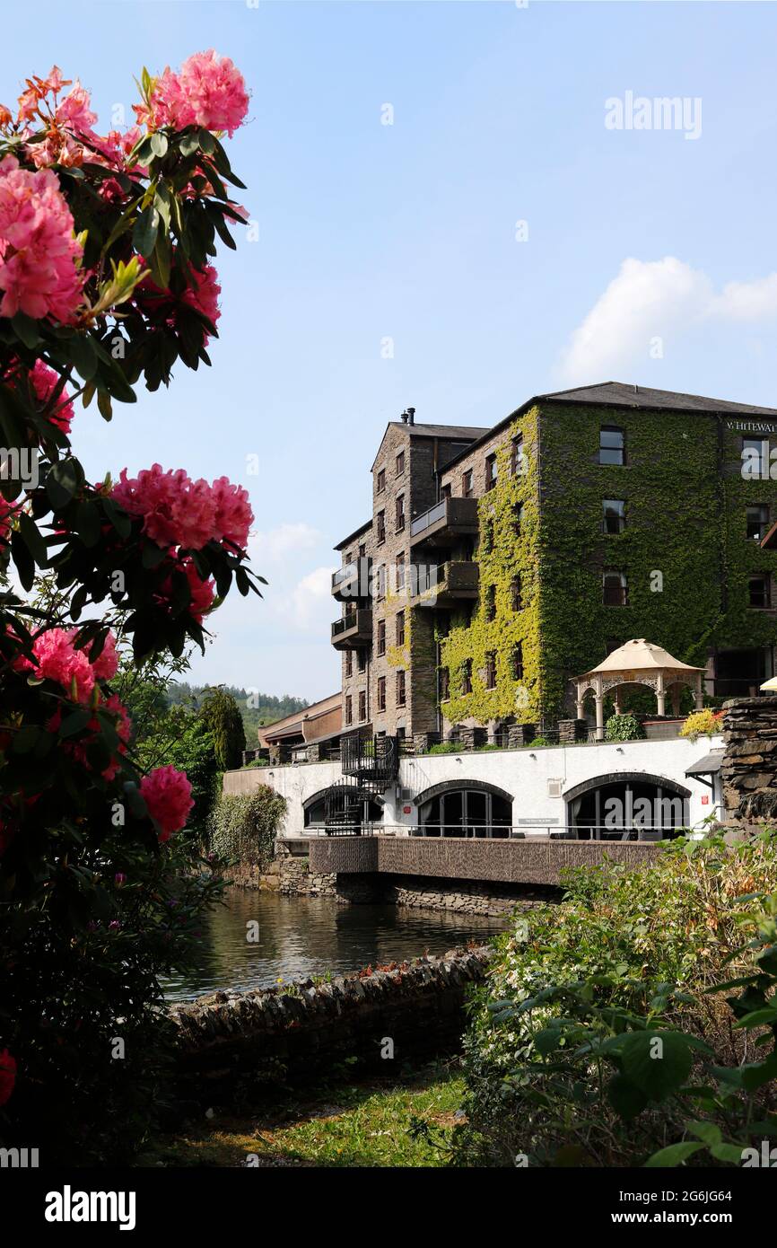 Whitewater Hotel and the Lakeland Village timeshare resort, at Backbarrow in the English Lake District. UK Stock Photo