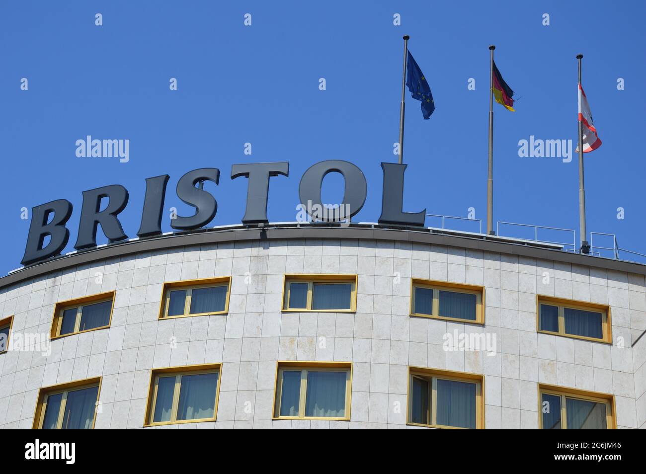 Hotel Bristol Berlin - Kurfürstendamm, Berlin, Germany - July 6 2021. Stock Photo