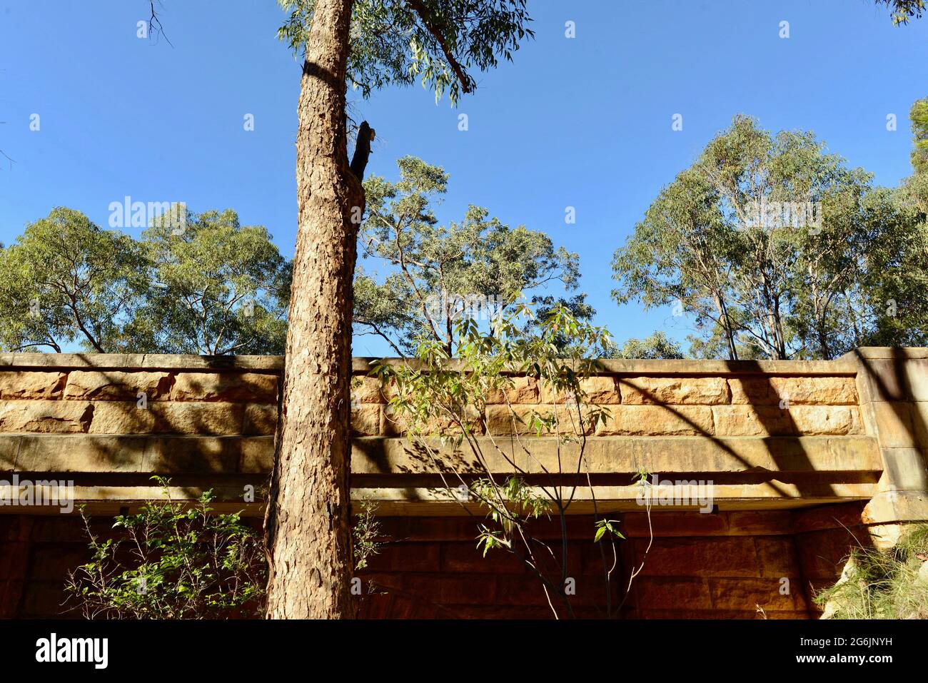 A viaduct in the Blue Mountains of Australia Stock Photo