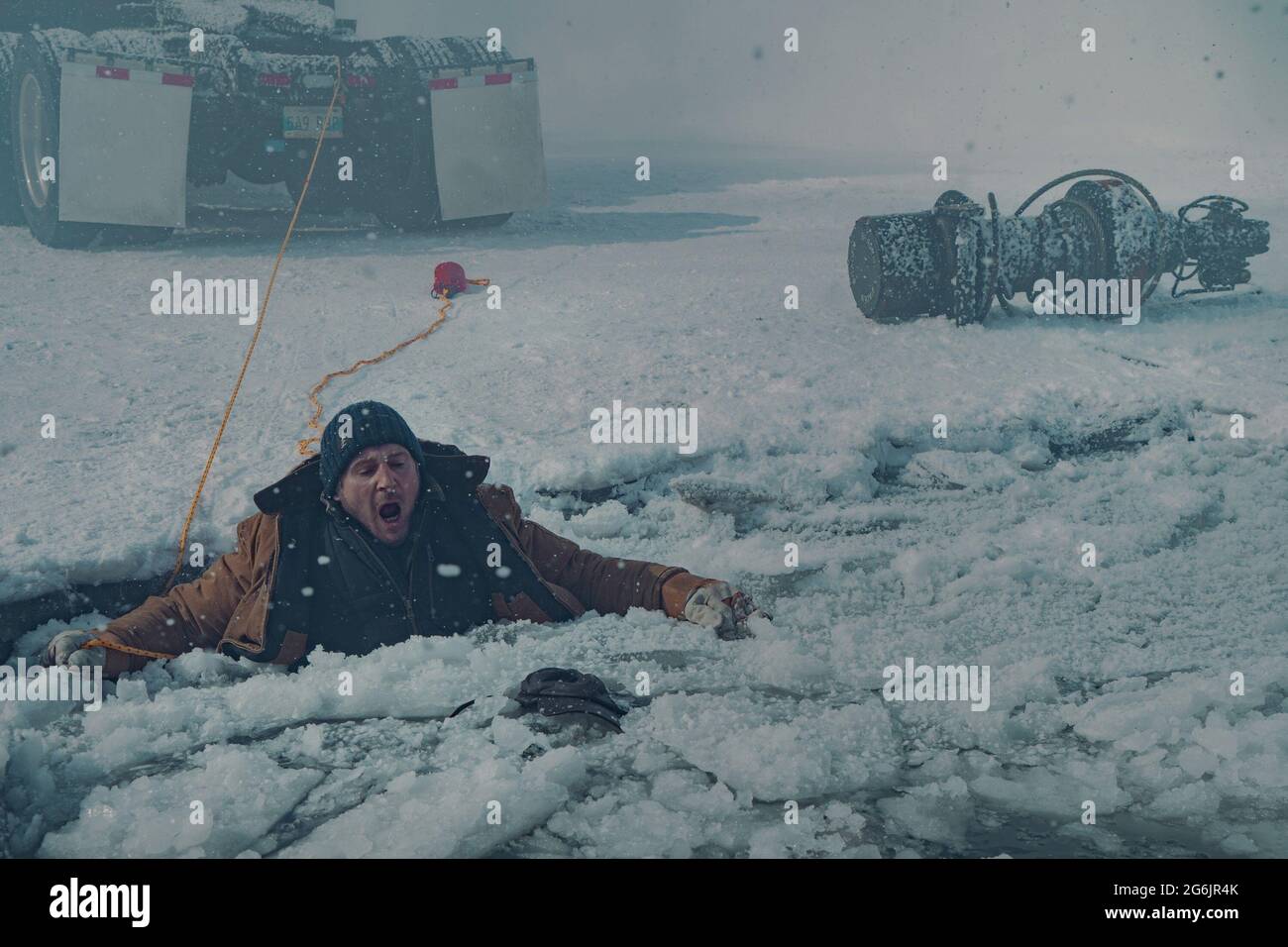 THE ICE ROAD, Liam Neeson, 2021. ph Allen Fraser / © Netflix