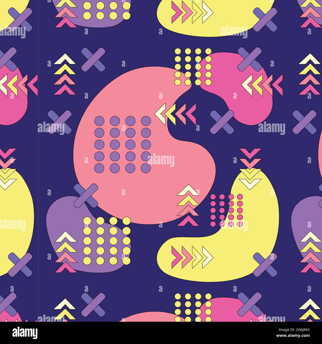Color Es Background Pattern Seamless colored background pattern, various geometric shapes - Vector ...