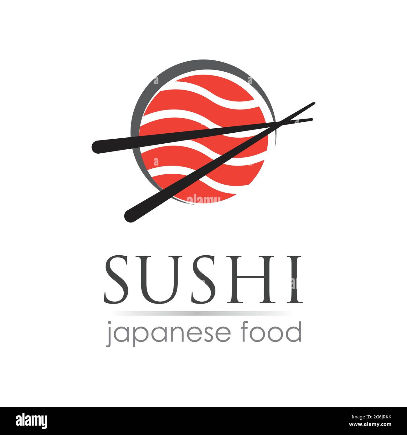 Sushi logo template for Japanese food cafe with salmon sushi Stock Vector  Image & Art - Alamy