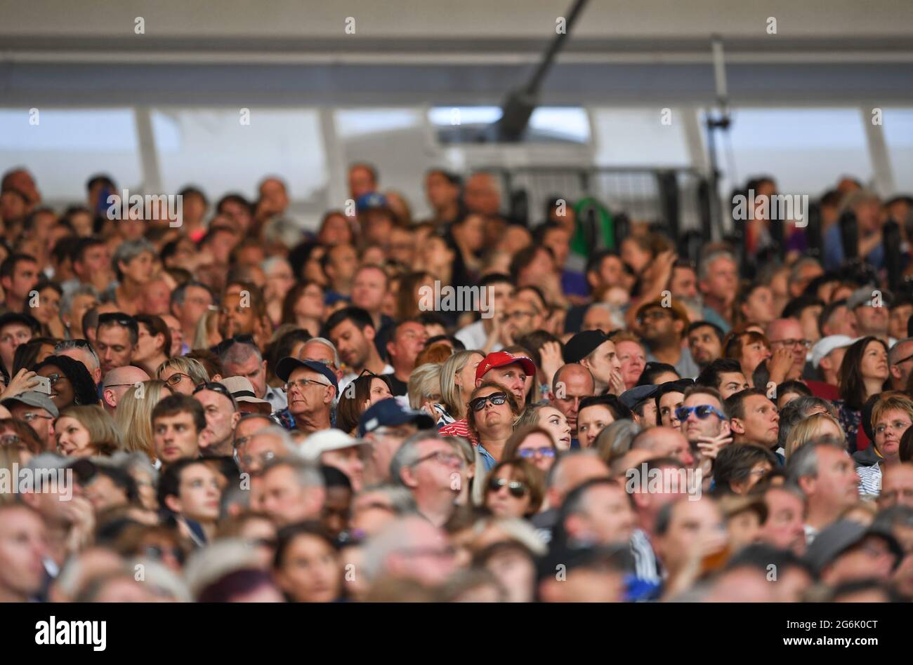 Fully crowded London Stadium. Queen Elizabeth Olympic Park. England Stock Photo
