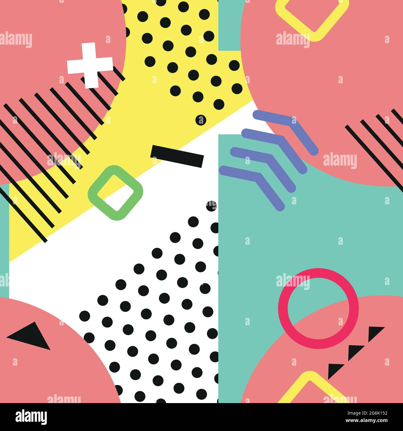 Color Es Background Pattern Seamless colored background pattern, various geometric shapes - Vector ...