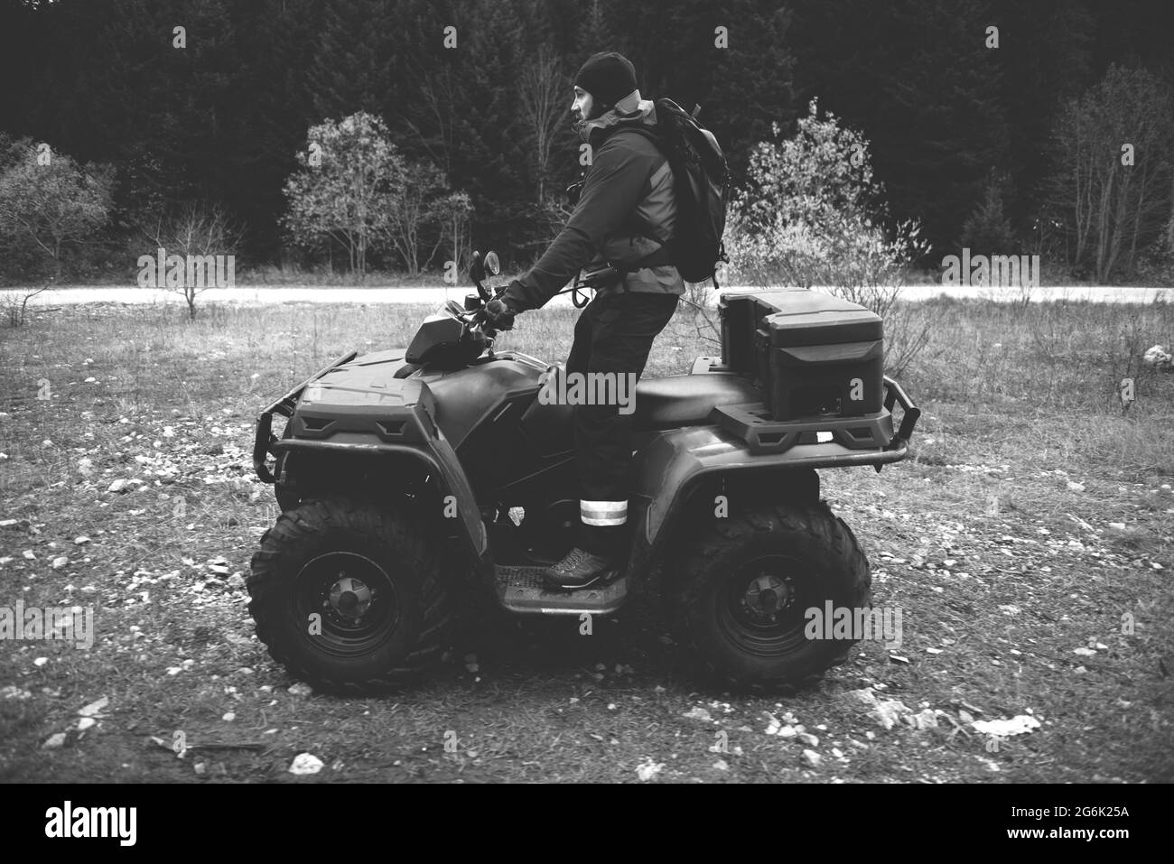 Atv accident Black and White Stock Photos & Images - Alamy