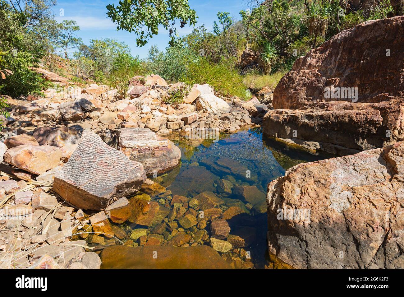 Rock pool at picturesque Emma El Questro, Gibb River Road
