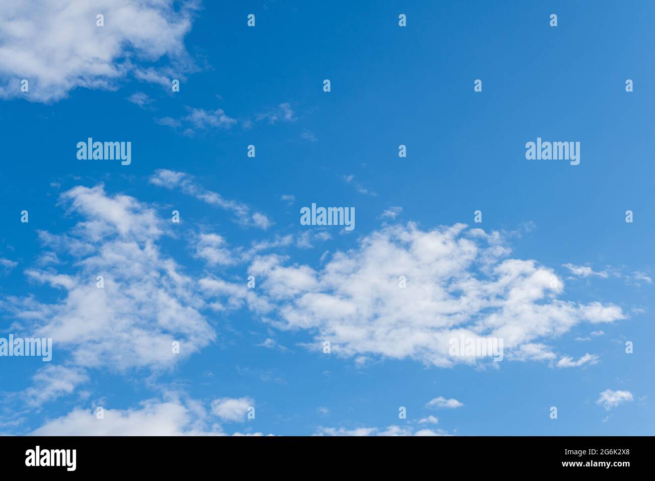 White cloud in the blue sky summer time. Stock Photo
