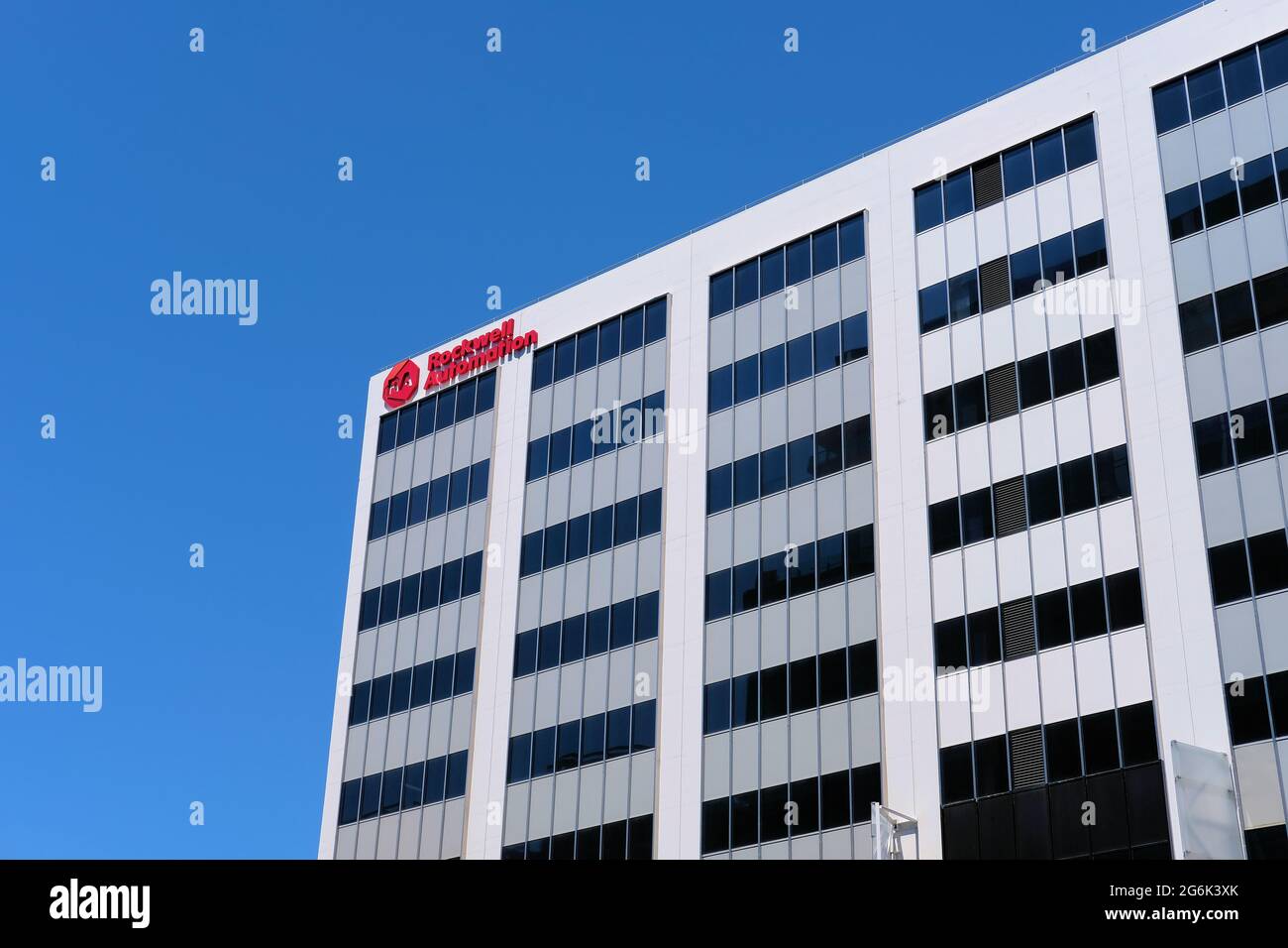 Rockwell Automation's Silicon Valley office; American provider of industrial automation and information technology; downtown San Jose, California Stock Photo