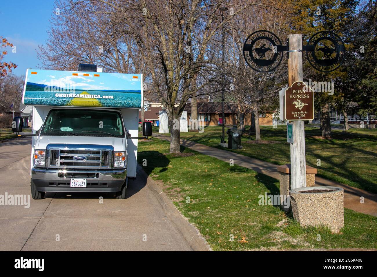 Pony Express Station, Gothenburg, Nebraska, USA Stock Photo Alamy