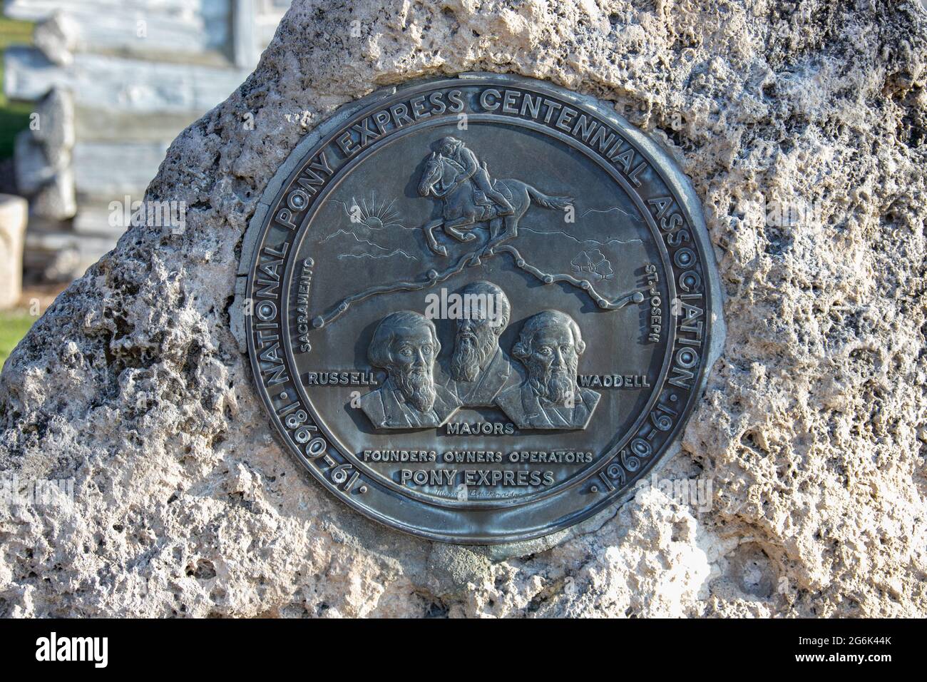 Pony Express Station, Gothenburg, Nebraska, USA Stock Photo Alamy