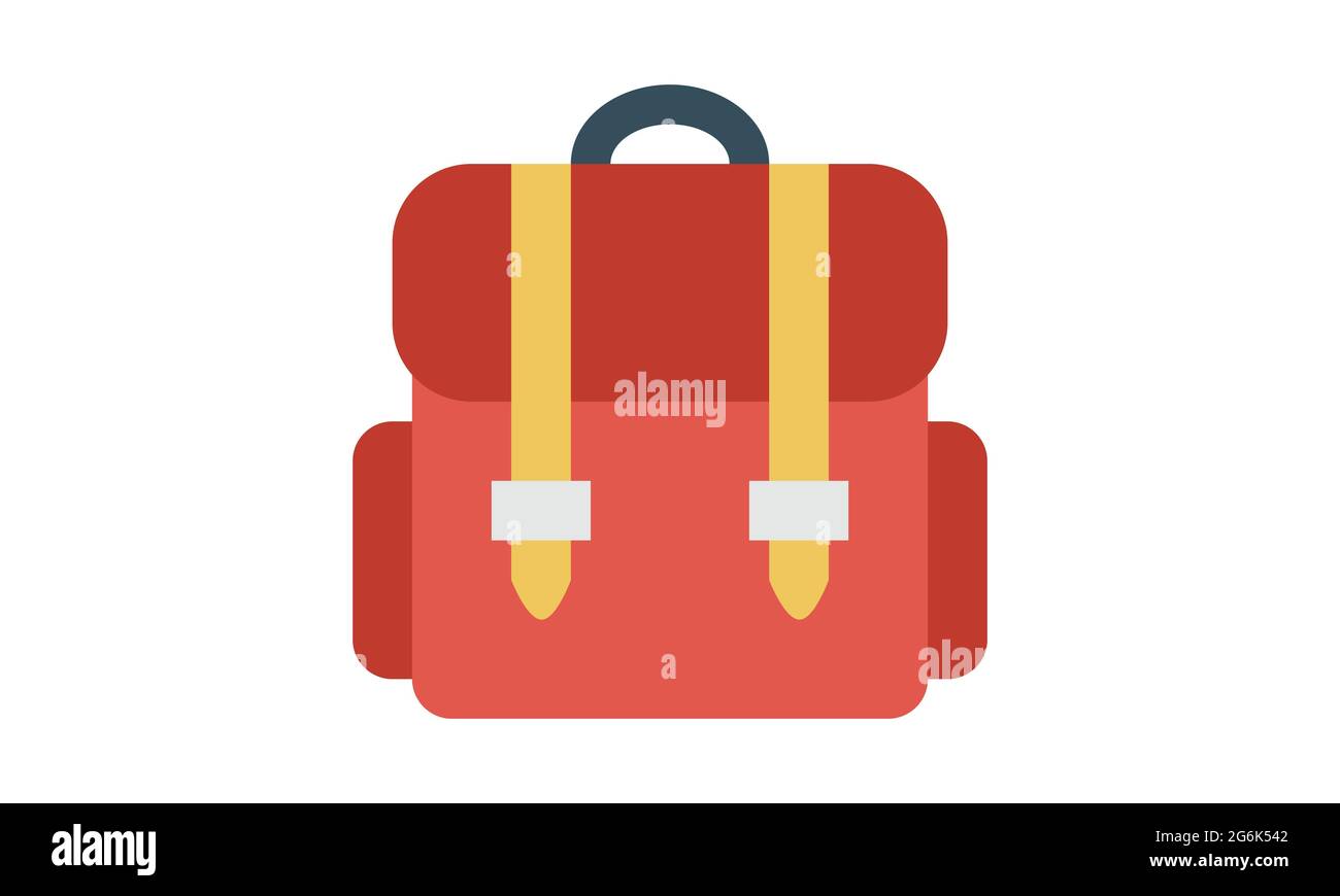 Backpack icon touristic camping bag vector image Stock Vector
