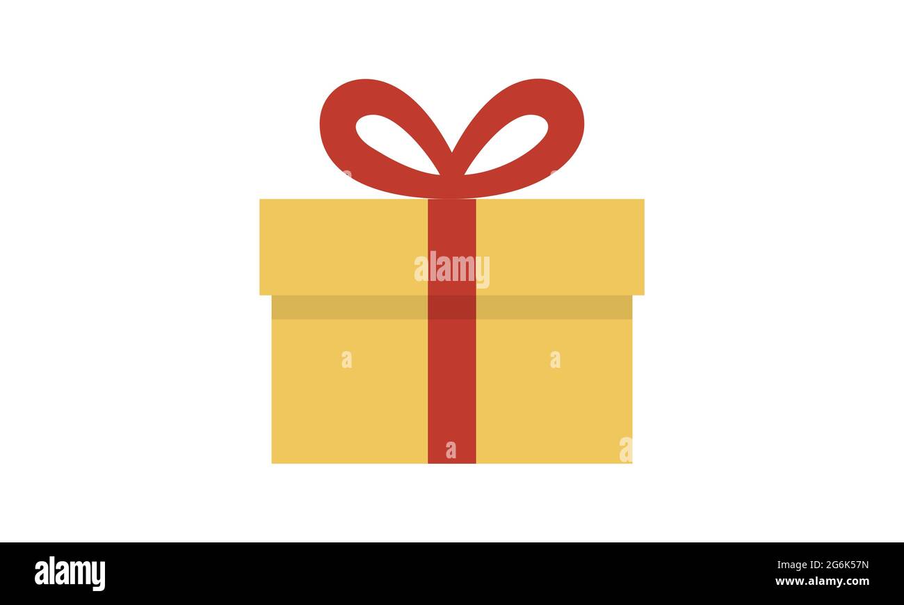 Gift box icon design present symbol isolated on vector image Stock Vector