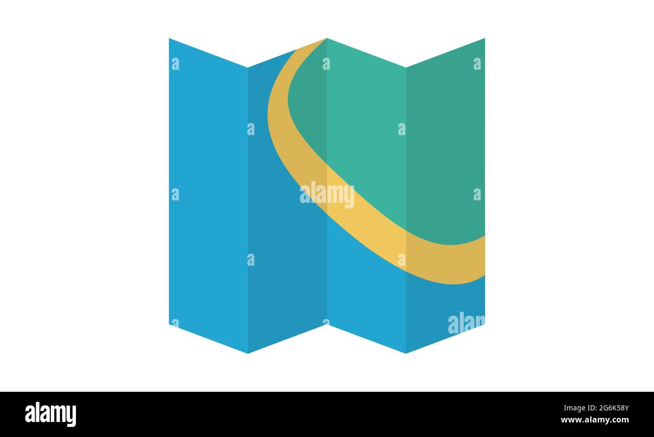 Paper map pin icon simple style vector image Stock Vector