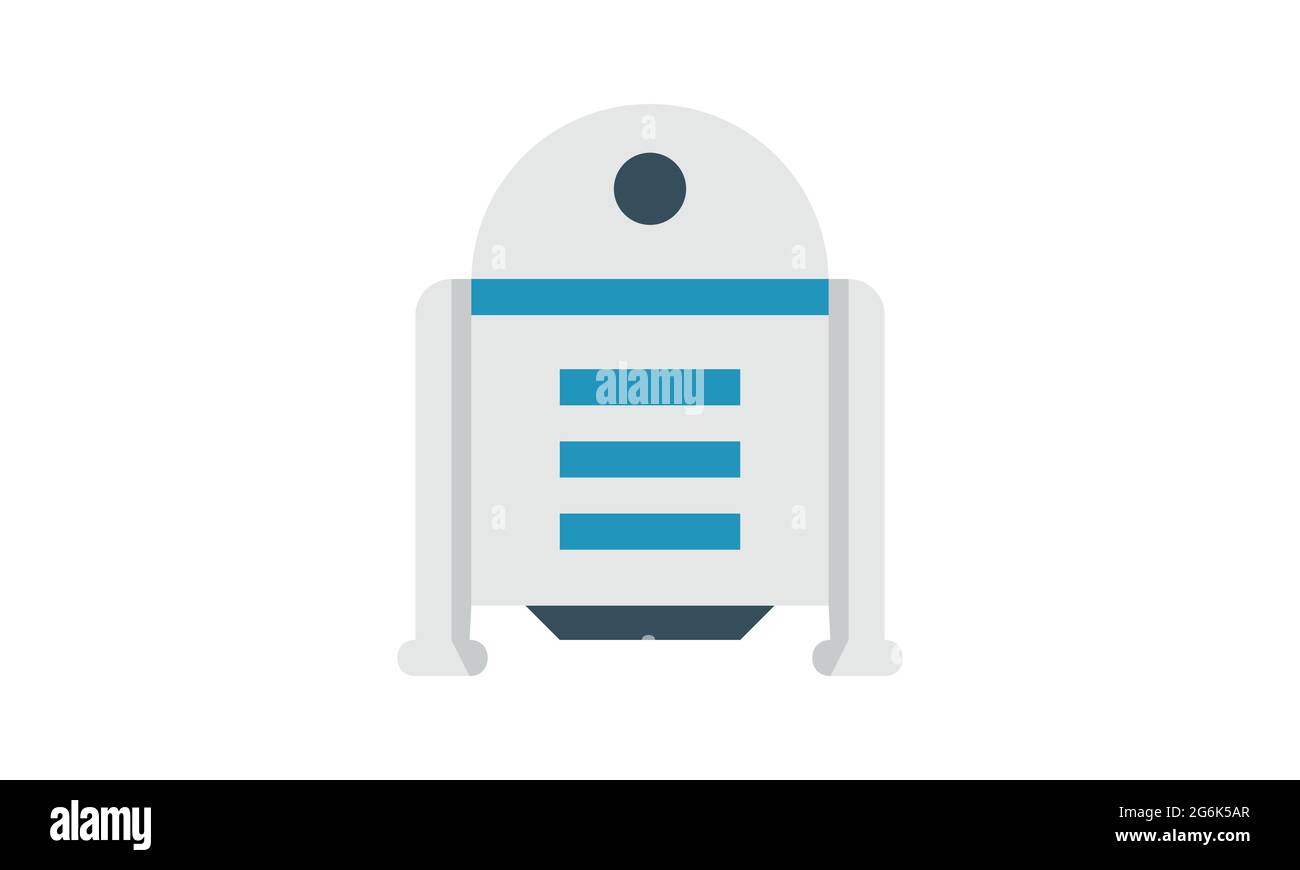 Robot icon. Flat illustration of electronic robot vector icon for web design Stock Vector