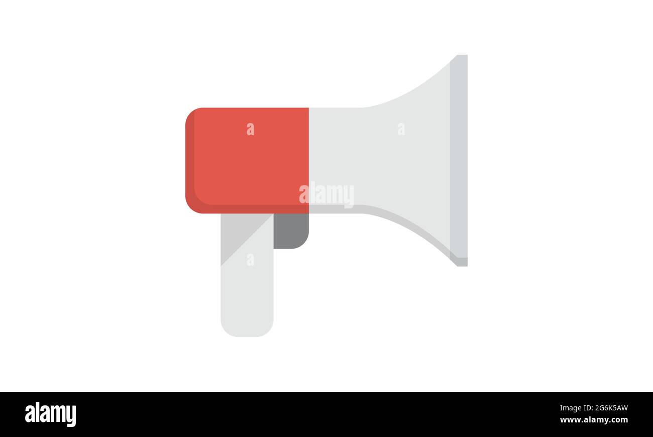 Megaphone Icon Vector Logo Design Template. Stock Vector