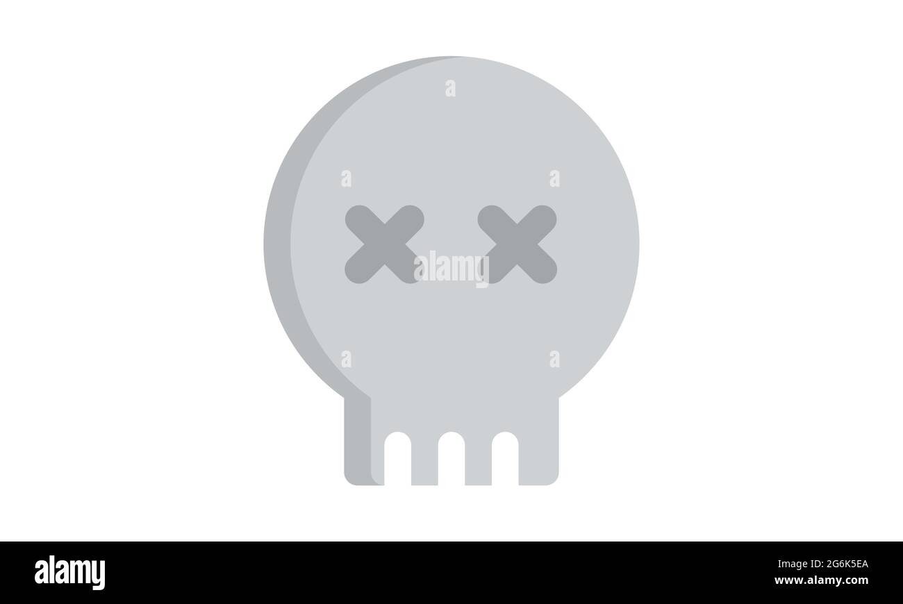 Skull icon on white background vector image Stock Vector
