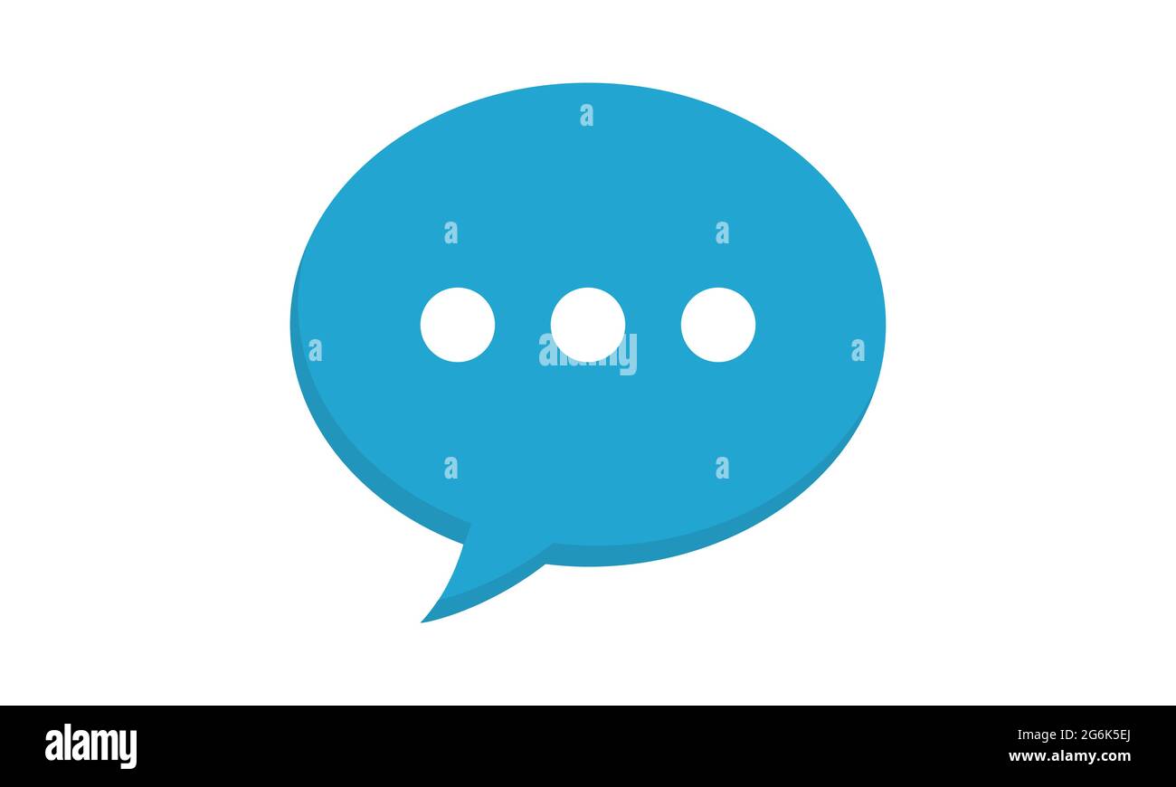 Speech bubble icon template message vector image Stock Vector Image