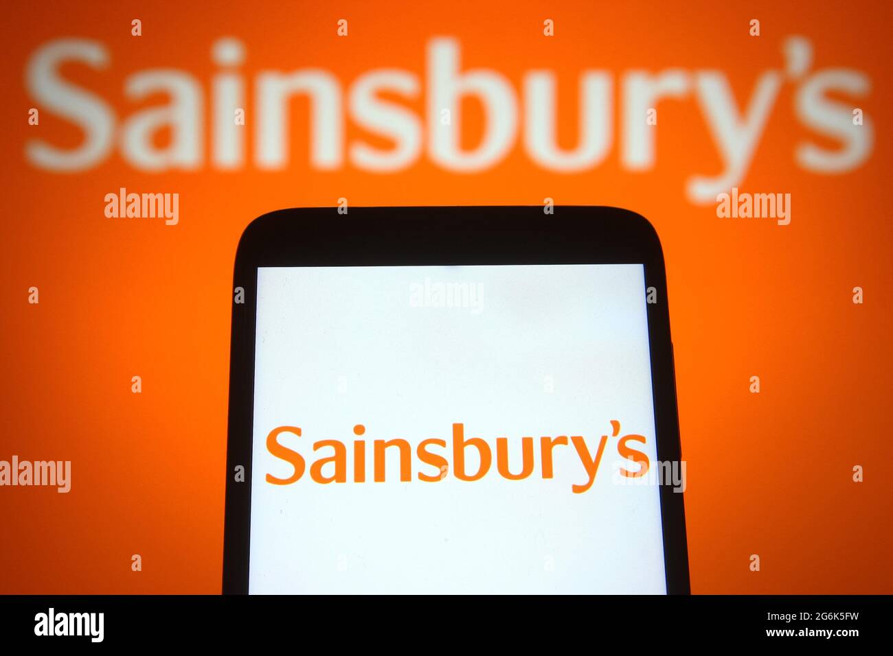 In This Photo Illustration A Sainsbury s J Sainsbury Plc Logo Of A in-this-photo-illustration-a-sainsbury-s-j-sainsbury-plc-logo-of-a