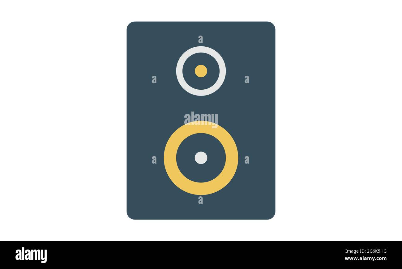 Speaker icon on white background. Vector illustration. Stock Vector