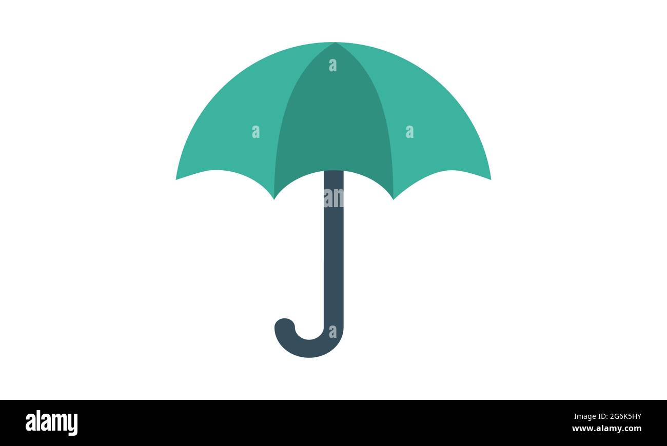 Umbrella icon isolated on white background vector image Stock Vector