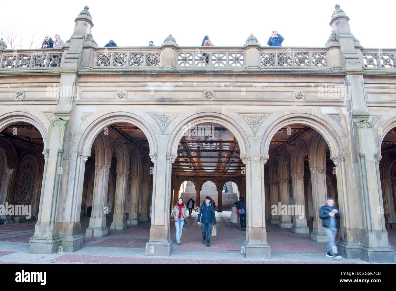 Bethesda Terrace Arch Bridge in Central Park, New York Cit…