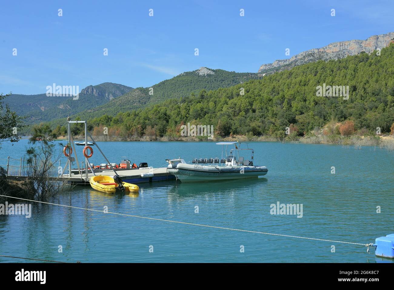 Cañelles reservoir located in the province of Lerida, Catalonia-Spain Stock Photo