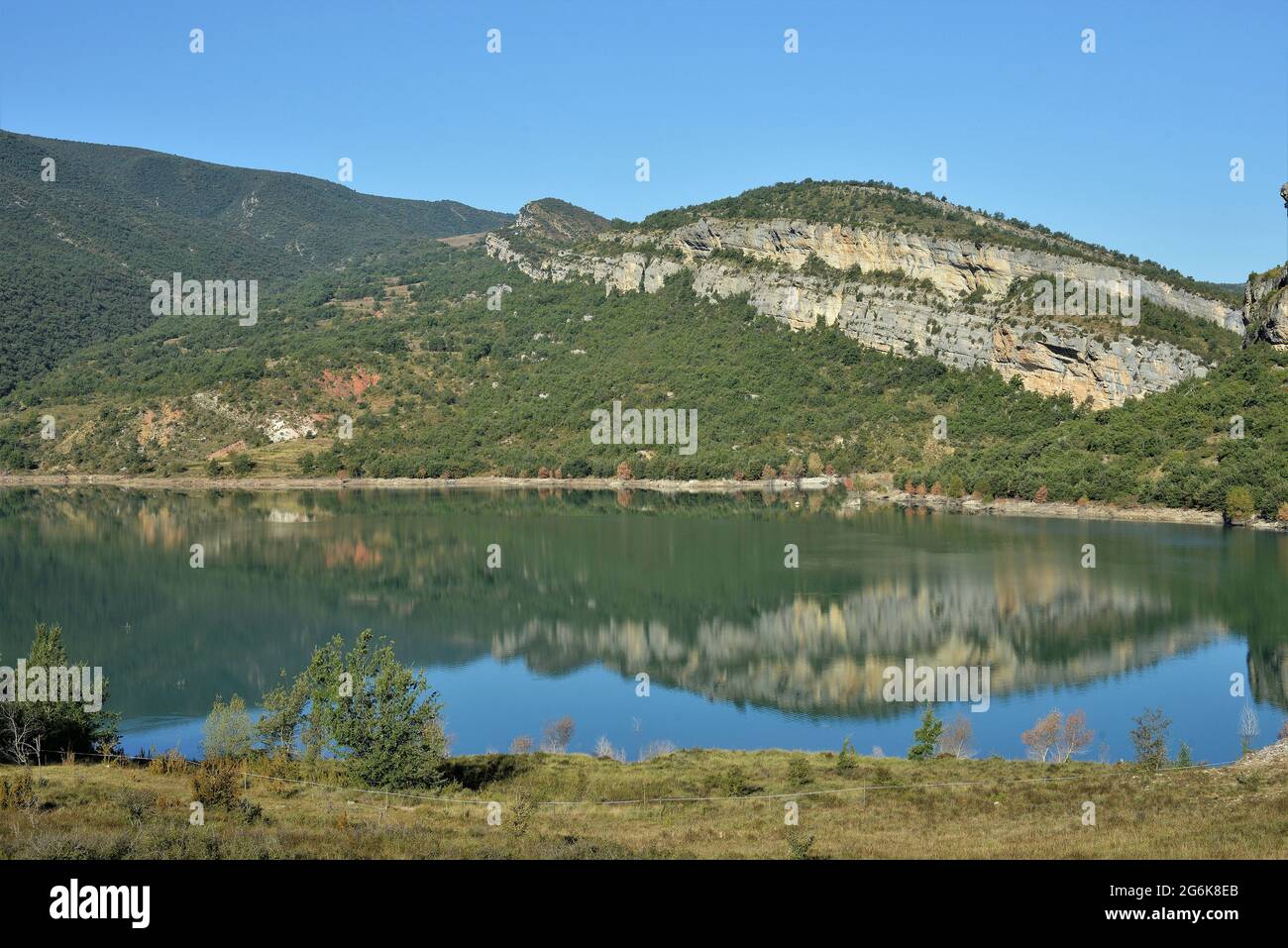 Cañelles reservoir located in the province of Lerida, Catalonia-Spain Stock Photo