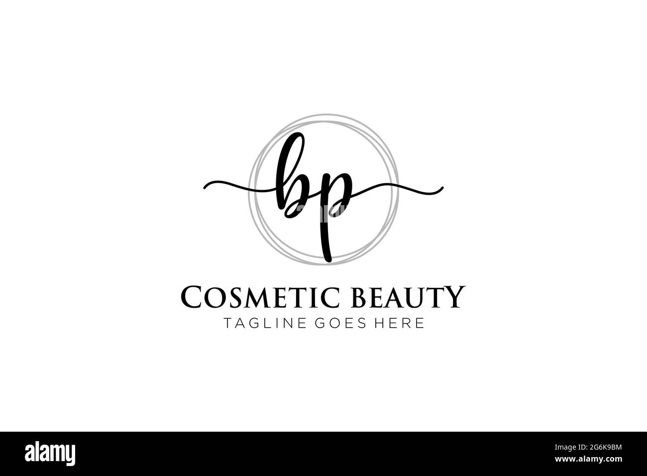 BP Feminine logo beauty monogram and elegant logo design, handwriting ...
